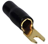 Kash Cosse à fourche 20 mm² Ø du trou=4 mm partiellement isolé noir