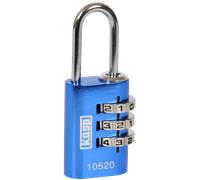 KASP K10520BLUD - Cadenas à code avec 3 rangées de chiffres KASP, 20 mm, bleu