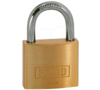 Cadenas Kasp K12040A1 or-jaune avec serrure à clé