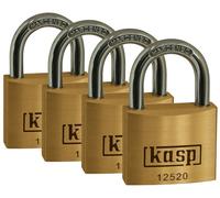 Kasp Security Cadenas K12520D4 – laiton 20 mm – serrure à clé – or-jaune