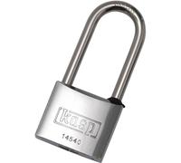 Kasp K14540L50D Cadenas 40 mm fermeture différente acier inoxydable avec serrure à clé