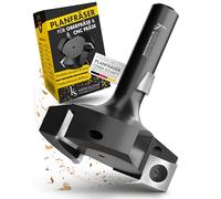 Kasper Solutions® Fraise à surfacer à queue de 12mm - Fraise à raboter professionnelle pour défonceuse & fraiseuse CNC - Robuste fraise à bois - Fraise à queue pour un usinage précis - Fraise à dégauc