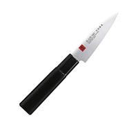 KASUMI TORA 9 cm - Couteau de type japonais à légumes et à fruits, acier inoxydable, noir