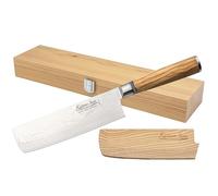 Katana Saya Olive Wood Couteau Nakiri 18 cm, acier inoxydable japonais VG-10 Damas 67 couches, manche en bois d'olivier, couteau de cuisine
