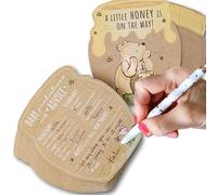 Kate Aspen Honey Bear Lot de 50 cartes de conseils pour jeu et activité de fête prénatale, cartes de prédiction, décorations de fête prénatale