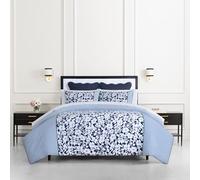 Kate Spade New York Anemone Field Parure de lit 3 pièces pour très Grand lit, Housse réversible 100% Coton, pour Toutes Les Saisons, Lavable en Machine, Bleu Multicolore