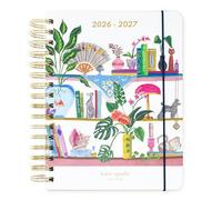 kate spade new york Grand agenda 2026-2027 17 mois, bibliothèque | Agenda 21,6 x 18,41 cm à couverture rigide avec mises en page mensuelles et hebdomadaires, suivi d'objectifs