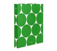 Kate Spade New York Joli classeur de 2,5 cm, peut contenir du papier de format lettre, classeur à 3 anneaux avec intercalaires et poches, vert