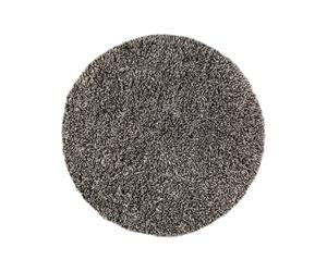 Kateha Tapis Shaggy rond white/charcoal. 220 cm