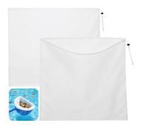 KATELUO Sacs Filtrants pour Aspirateur de Piscine, 2 Pièces Sacs de Nettoyage de Piscine, Sac Filtrant Aspirateur Piscine, Epuisette Piscine Maille Extra Fine pour Étang, Spas, Parc Aquatique