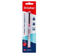 Kathay 86210651. Stylo à encre liquide, couleur rouge, pointe conique 0,5 mm