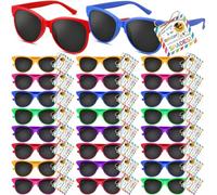 Kathfly Lot de 24 paires de lunettes de soleil fluo pour enfants et étudiants avec étiquettes cadeaux de bénédiction pour maternelle pré-maternelle avant la maternelle 2026 remise de diplôme (normal)