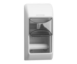 KATRIN® 223080240 Distributeur de papier toilette - blanc, pour 2 rouleaux