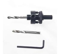 KATSU A2 Arbre pour Scie Cloche 32-152mm Hex Plus Bi Métal Core Embouts pour Scie Trépan HSS Cutter Adaptateur avec 2 Forets Pilotes HSS 122296