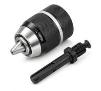 KATSU Adaptateur de Mandrin de Perceuse Sans Clé 2-13mm, 1/2-20UNF Outil de Conversion de Mandrin de Perceuse à Percussion Sans Clé Professionnel avec Adaptateur SDS Plus 105118A