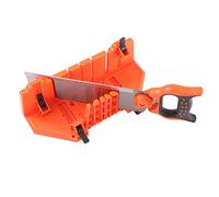 KATSU Boîte à onglets avec scie à tenon 14", coupe multi-angles avec scie à main à pince réglable et verrouillable pour le travail du bois bricolage, décoration de la maison, cadres photo 313572