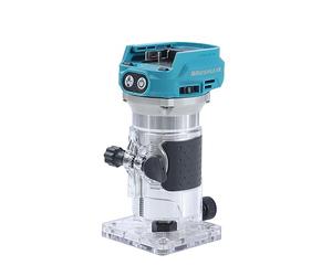 KATSU FIT-BAT 18V/21V Brushless Affleureuse à Bois Défonceuse sans Fil Routeur Menuisiers Outil avec Base, 3 Mandrins 1/4", 6 mm et 8 mm, sans Batterie et Chargeur 102770