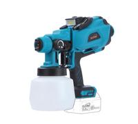 KATSU FIT-BAT 21V Pistolet à Peinture Sans Fil 1200ml avec Lumière LED et 3 Buses, Pulvérisateur de Peinture électrique pour Peindre Plafonds, Clôtures, Armoires, Murs ( sans Batterie )