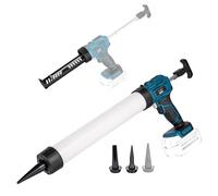KATSU FIT-BAT Pistolet à Calfeutrer Sans Fil 18V/21V, Sans Goutte, 4 Vitesses Ajustables, Pour Application Automatique de Sellants, Sans Batterie Incluse