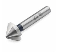 KATSU Fraise a Chanfreiner 90 Degrés 25mm Foret à Fraiser à 3 Flûtes HSS 6542 pour Bois, Acier et Métal Machine-outil, Fraise de Positionnement 12740615