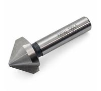 KATSU Fraise a Chanfreiner 90 Degrés 30mm Foret à Fraiser à 3 Flûtes HSS 6542 pour Bois, Acier et Métal Machine-outil, Fraise de Positionnement 12740617