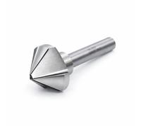 KATSU Fraise a Chanfreiner 90 Degrés 40mm Foret à Fraiser à 3 Flûtes HSS 6542 pour Bois, Acier et Métal Machine-outil, Fraise de Positionnement 12740621