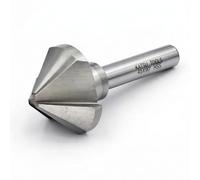KATSU Fraise a Chanfreiner 90 Degrés 45mm Foret à Fraiser à 3 Flûtes HSS 6542 pour Bois, Acier et Métal Machine-outil, Fraise de Positionnement 12740623