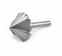 KATSU Fraise a Chanfreiner 90 Degrés 60mm Foret à Fraiser à 3 Flûtes HSS 6542 pour Bois, Acier et Métal Machine-outil, Fraise de Positionnement 12740627