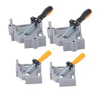 KATSU Pince à Angle Droit à 90 Degrés, 4 Pièces 2 Tailles Différentes Robustes étau d'Angle en Alliage d'Aluminium Réglable pour Menuiserie Armoire Tiroir Charpentier Soudage