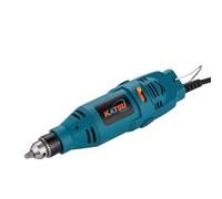 KATSU Tools Mini meuleuse électrique 130 W, meuleuse droite portative, outil rotatif à vitesse variable et mandrin de 6 mm pour polissage, gravure, sculpture, bricolage