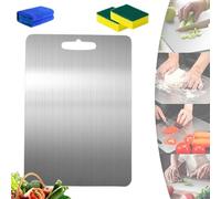 Katuchef Cutting Board, Planche à découper en titane pour la cuisine, planche à découper double face de qualité alimentaire, planche à découper en titane pour couper la viande, les légumes et les