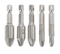 KATUR 5PCS Endommagé Extracteur De Vis Boulon Vis Vis Goujon Boulon Extracteur Facile Extracteur Foret Ensemble D'outils 1/4 Tige Hexagonale Avec Boîtiers 0 #, 1 #, 2 #, 3 #, 4 #