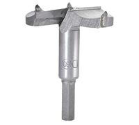 KATUR 60mm Forstner Foret Foret, Menuiserie Aléseuse, Scie-cloche, Ouvreur de trous en bois, Embout en carbure Coupe de queue ronde pour charnière, Contreplaqué, Outil CNC