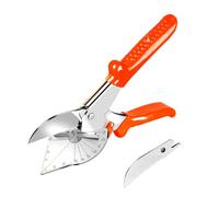 KATUR Ciseaux à onglets multi-angles, Ciseaux multifonctionnels pour goulottes de 45 à 135 degrés, Ciseaux à découper les bois tendres, le plastique, le PVC, 1 lame de rechange incluses