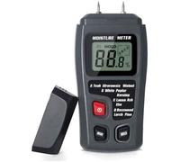 Katur Humidimètre numérique LCD avec 2 broches de test pour mesurer avec précision le pourcentage d'eau dans les murs, bois de