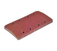 KATUR Lot de 10 feuilles abrasives 93 x 185 mm Papier abrasif à boucle auto-agrippante 40 grains, 8 trous Papier abrasif rectangulaire pour ponceuse orbitale Bosh Sheet Multi-Sander