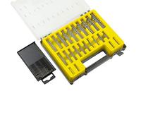 KATUR Mini foret à percussion, 150Pcs 0.4mm-3.2 HSS Foret de précision micro pour outil de forage de bijoux artisanat dans une mallette de transport