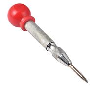 KATUR Perforatrice de trou central automatique, outil de perforation de perforateur pour fenêtre Marker Scriber avec cache-coussin et impact ajustable (5.11 pouce, argent)
