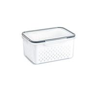 Katutude Boite de Rangement Frigo - Bac Rangement Frigo Transparent avec Couvercle - Organiseur Frigo Empilable en Plastique Bacs de Rangement pour Cuisine Réfrigérateur Placard