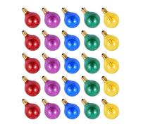 Kavolet 25PCS G40 Ampoule de Rechange, 5 Couleurs 7W 220-240V Globe Ampoule, E12 Base, pour Guirlande Lumineuse, Ampoules pour Jardin Patio Maison Décoration De Fête De Noël De Mariage