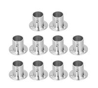 Kavolet Supports de Tringle de Placard, Support Rail Tube Garde-robe en Acier Inoxydable épaissi, Support Tube Fixe à Vis pour Rideau Douche Salle Bain, Placard (Bride haute Φ25)