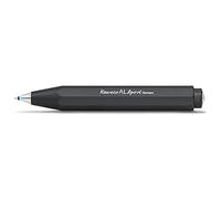 Kaweco Al Sport Black Business 10000100 Stylo à bille rétractable en aluminium de qualité supérieure 12 g avec mécanisme fiable de courbes cardiaques I Stylo à bille rétractable satiné brillant 10,5