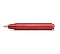 Kaweco AL SPORT Deep Red Stylo à bille Business en aluminium de qualité supérieure Rouge Stylo à bille de poche élégant avec mécanisme courbe en forme de cœur 10,5 cm