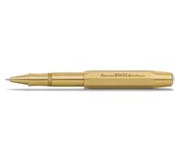 Kaweco Brass Sport Stylo à bille en gel avec mine de 0,7 mm pour gauchers et droitiers au design classique avec boule en céramique I Stylo gel en laiton 13,5 cm