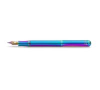 Kaweco Collection Liliput Kolibri I Stylo-plume avec réservoir arc-en-ciel et pointe en acier irisé pour cartouches d'encre I Instrument d'écriture 4,9 pouces Pointe M