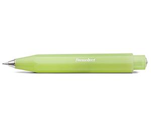Kaweco Frosted Sport Fine Lime Porte-mine 0,7 mm HB I 12 g Porte-mine léger et estival I Porte-mine tendance 11 cm I Porte-mine rétractable rétractable - Gr?n