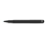 Kaweco LILIPUT Stylo à bille Noir avec Capuchon | Stylo à bille rétractable avec recharges standard D1 dans une boîte en métal | Stylo à bille métallique 13 cm