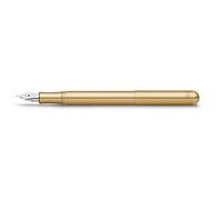Kaweco LILIPUT Stylo-plume, en laiton, pour cartouches d'encre, avec boîte en métal rétro, 12,5 cm, largeur de plume : BB (extra large)