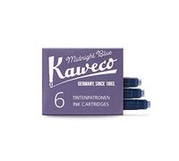 Kaweco Cartouches d'encre courtes Midnight Blue (Bleu noir) – Lot de 6