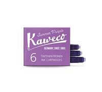 Kaweco Lot de 6 cartouches d'encre pour stylo plume Summer Purple | Encre de qualité supérieure avec cartouches courtes standard en violet | Végétalien sans cruauté envers les animaux solubles dans